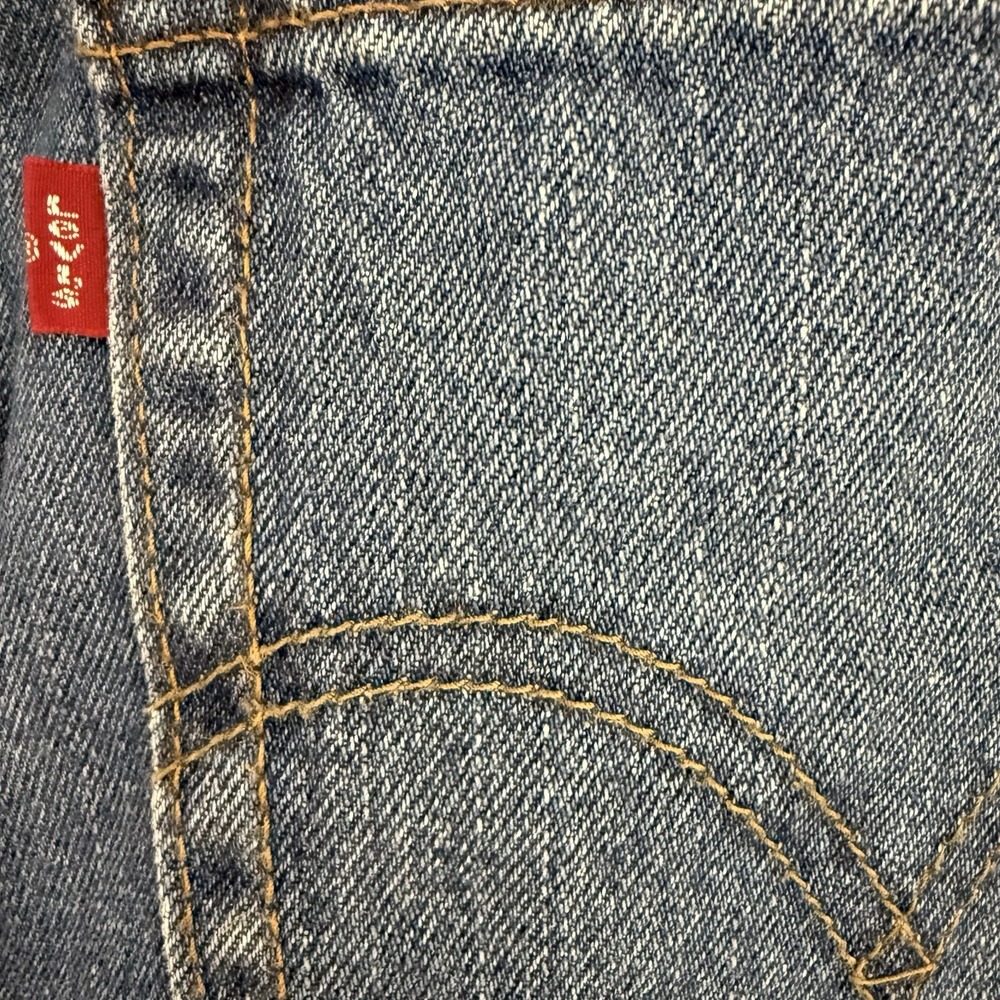 Y2K Levi's 550 Relaxed Fit 34x30(32x29)  Stone Washed Denim Tapered 2009 - Picture 6 of 16